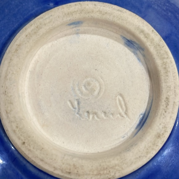 Art Pottery Nautical Ship Wheel Soap Trinket Dish - Picture 6 of 7